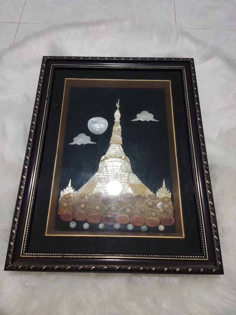 Shell God Frame Shell Art Frame, Furniture & Home Living, Home Decor, Frames & Pictures ...