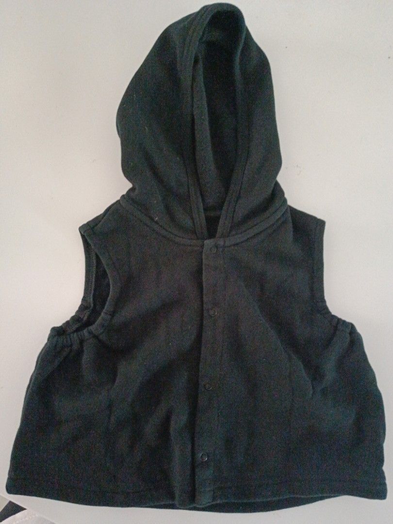 Baby sleeveless hoodie discount