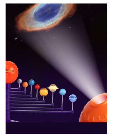 Solar System Model Kit Planetarium Projector Children LED Light Kid ...