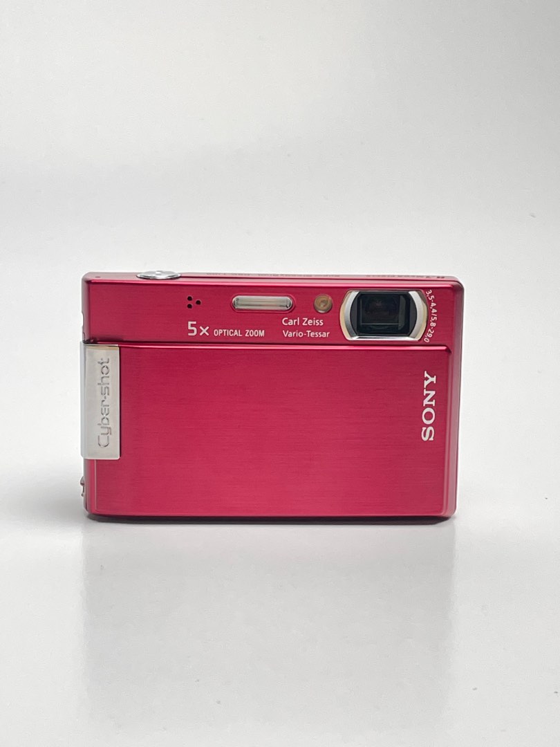 Sony DSC-T100 RED Cybershot Y2K Digicam CCD Digital Camera, Photography,  Cameras on Carousell