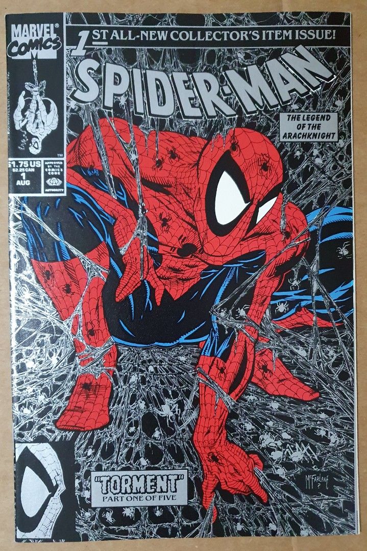 and　Todd　Spider-man　Variant.　Comics　#1.　Magazines,　Silver　Hobbies　Books　art.,　McFarlane　cover　Toys,　Manga　on　Carousell