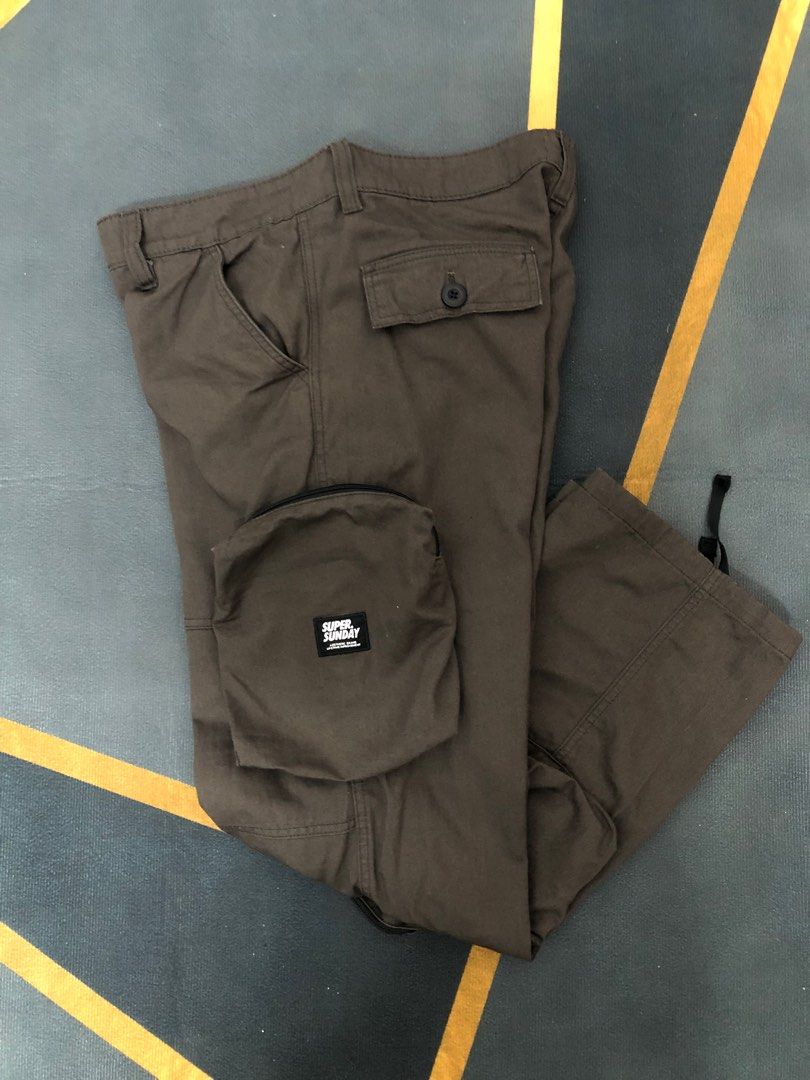 3D Pockets Cargo Pants (Cream)