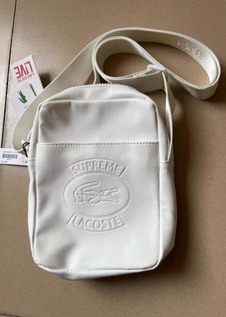 Supreme LACOSTE shoulder bag White 白-