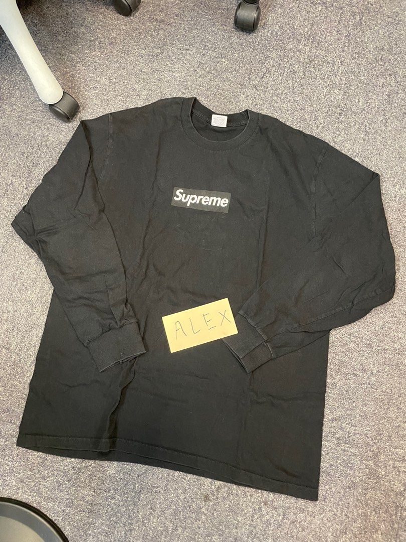 Supreme Box Logo L/S Tee, 名牌, 服裝- Carousell