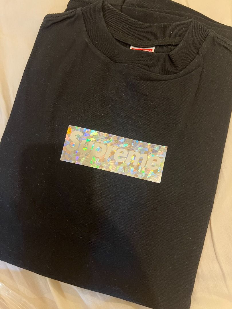 Supreme holographic box shop logo tee