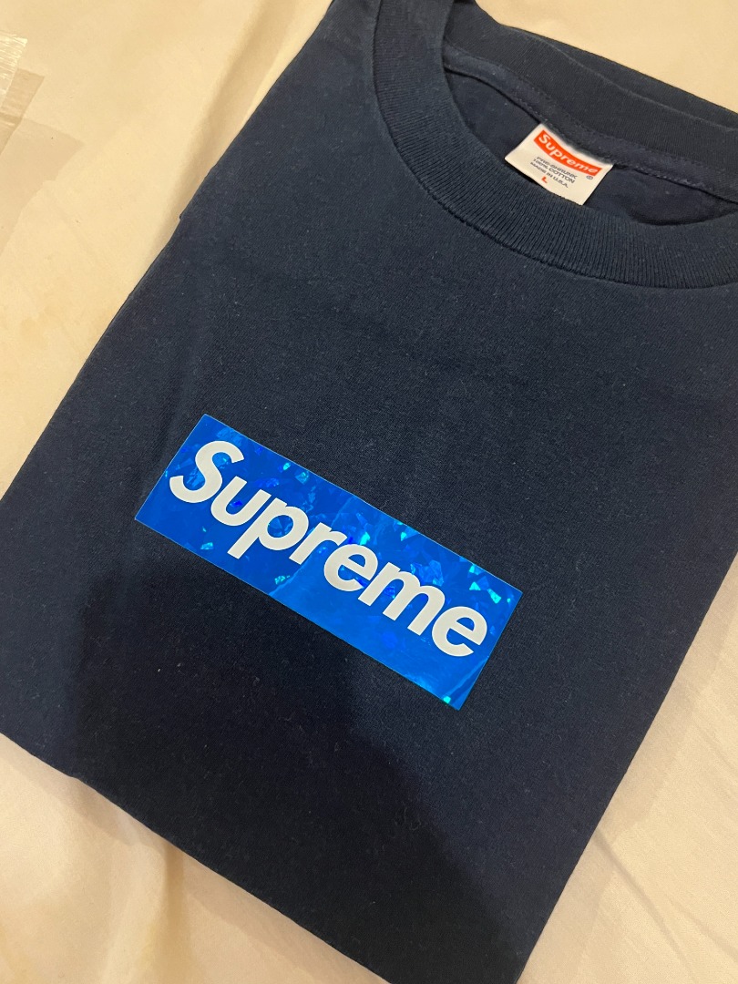 Supreme holographic shop box logo tee