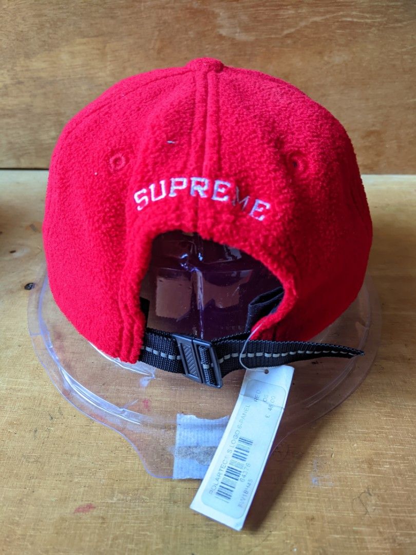 SUPREME POLARTEC S LOGO 6 PANEL RED Men s Fashion Watches