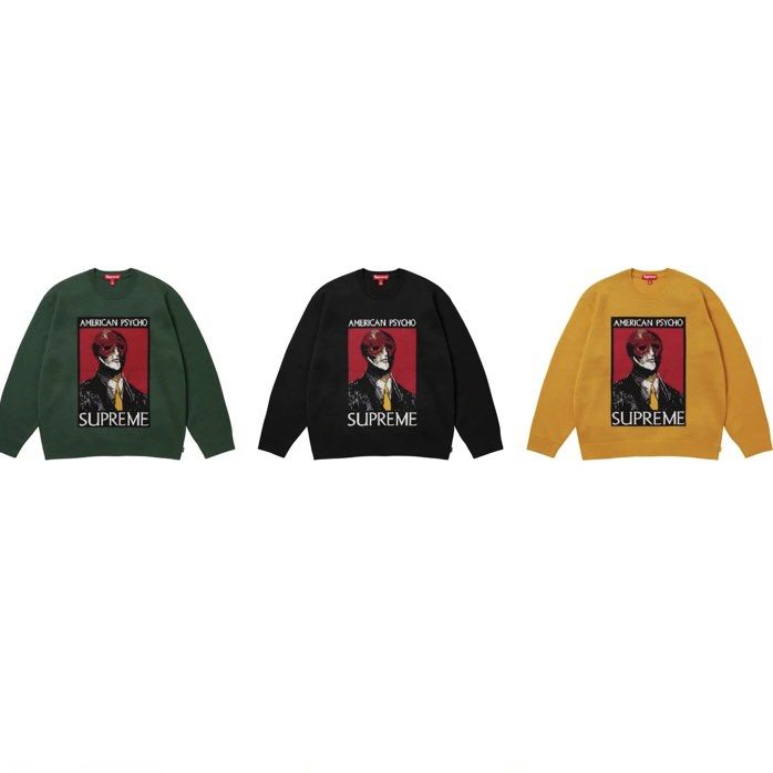 Supreme sweater American psycho FW 23 New York week 5