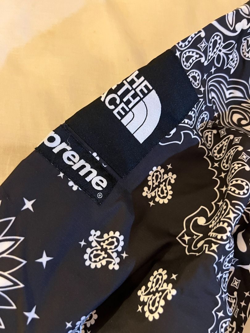 North face supreme deals bandana jacket replica