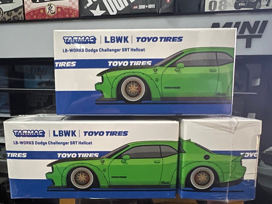 Tarmac Works Dodge Challenger SRT Hellcat LBWK - MINI GT POP RACE ...