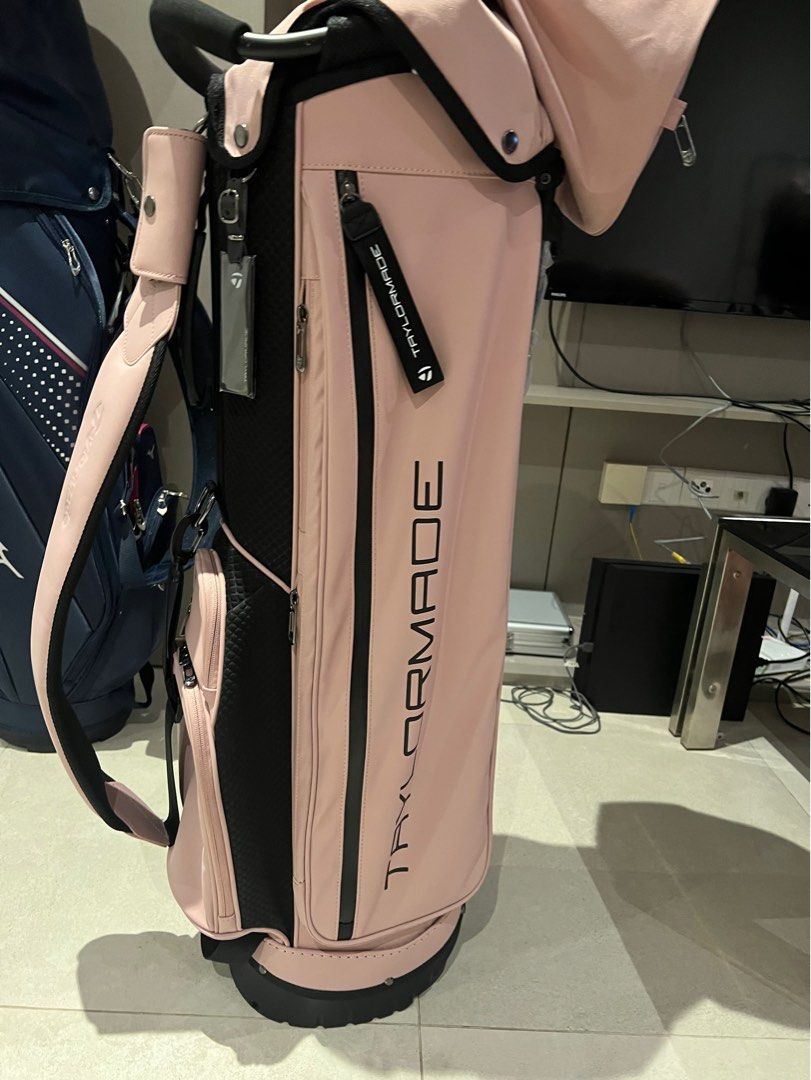 taylormade-pink-cart-bag-sports-equipment-sports-games-golf-on