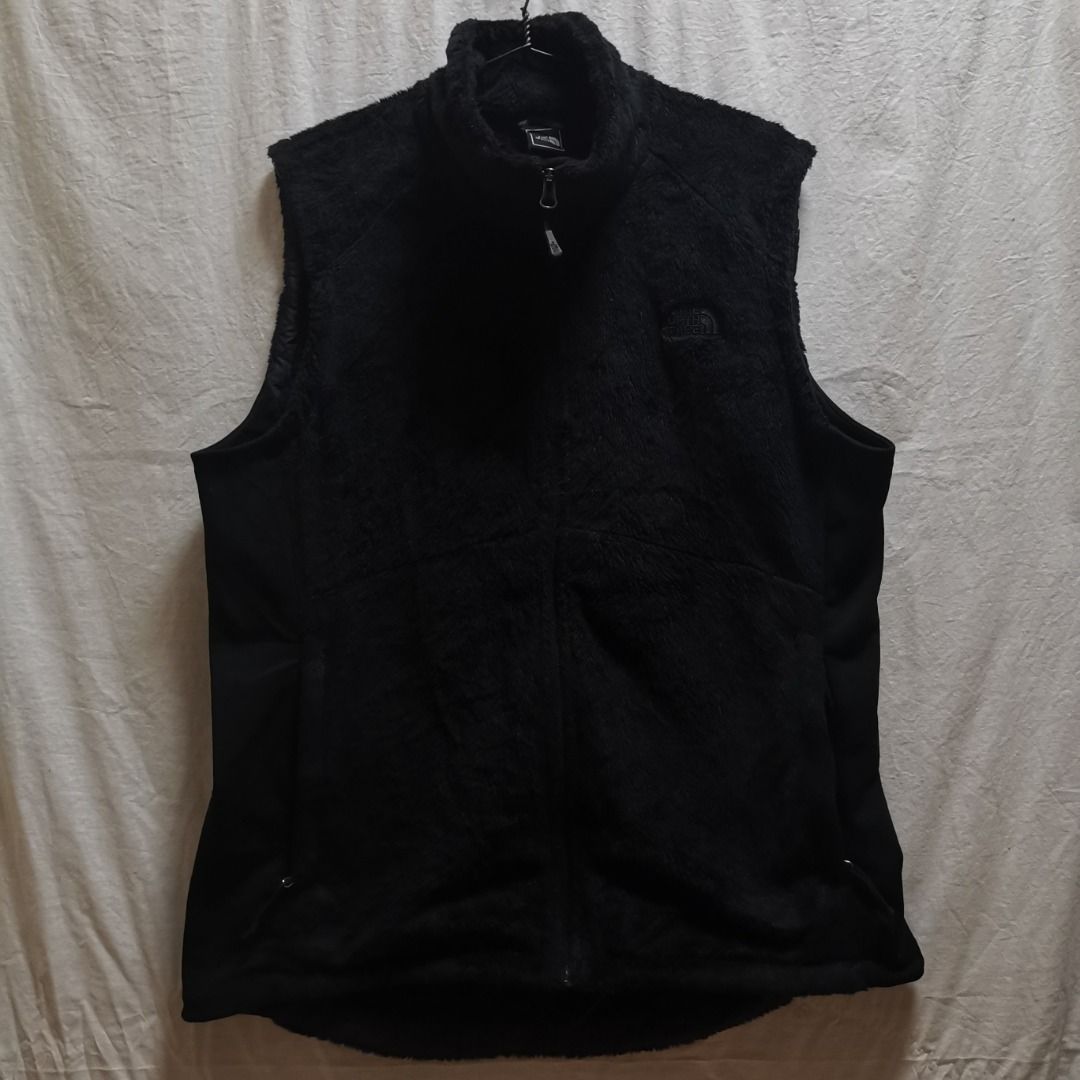 The North Face Fullzip Fur Vest Black XL Womens L26 x W22