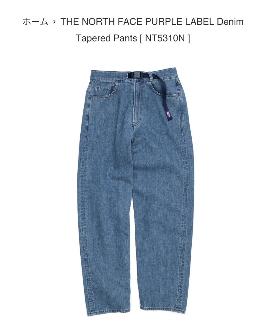 THE NORTH FACE PURPLE LABEL Denim Tapered Pants [ NT5310N ], 男裝