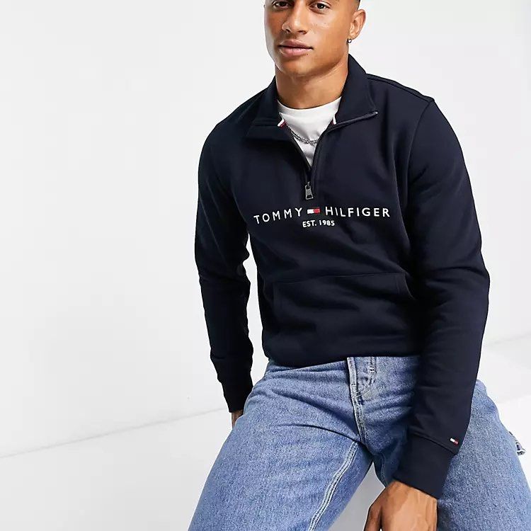 Tommy half zip jacket store