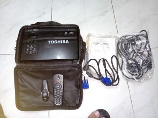 Toshiba Projector with Screen