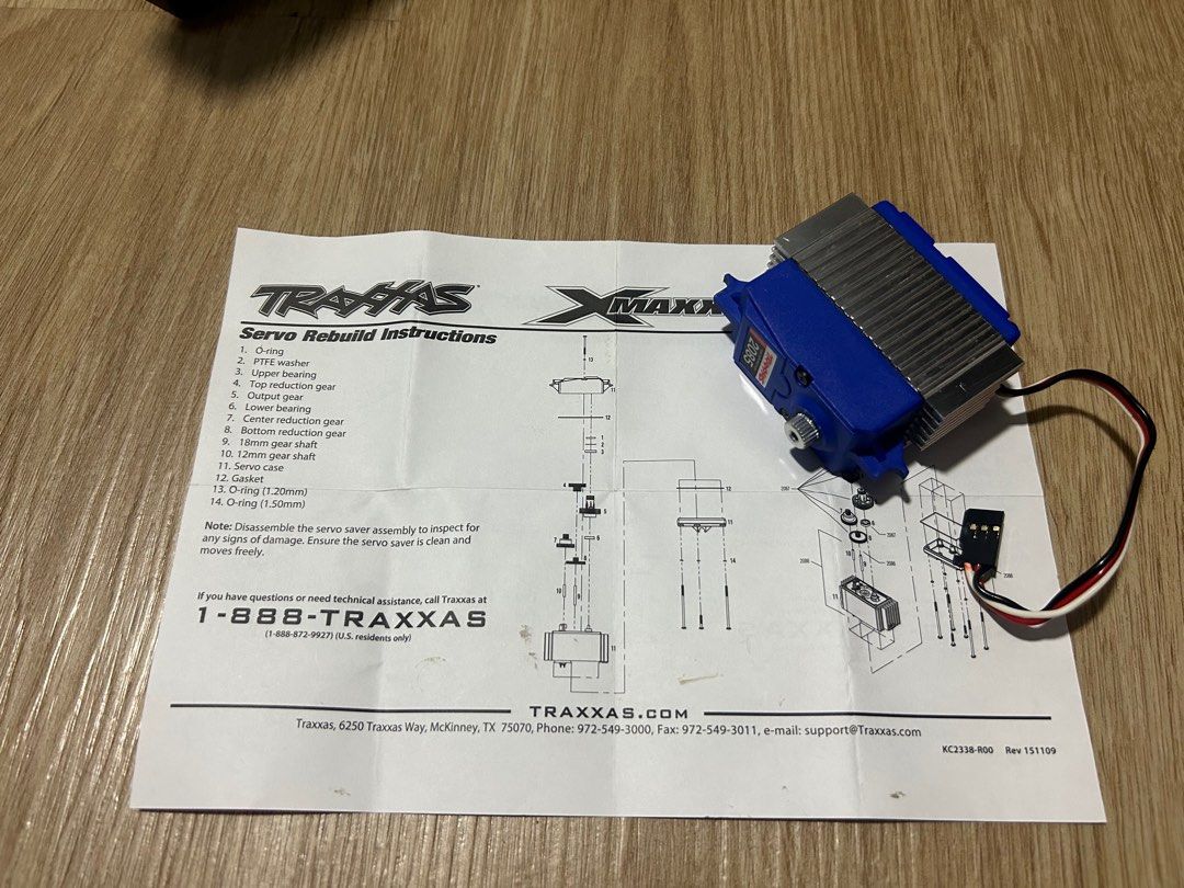 Traxxas XMaxx Servo Rebuild, Hobbies & Toys, Toys & Games on Carousell
