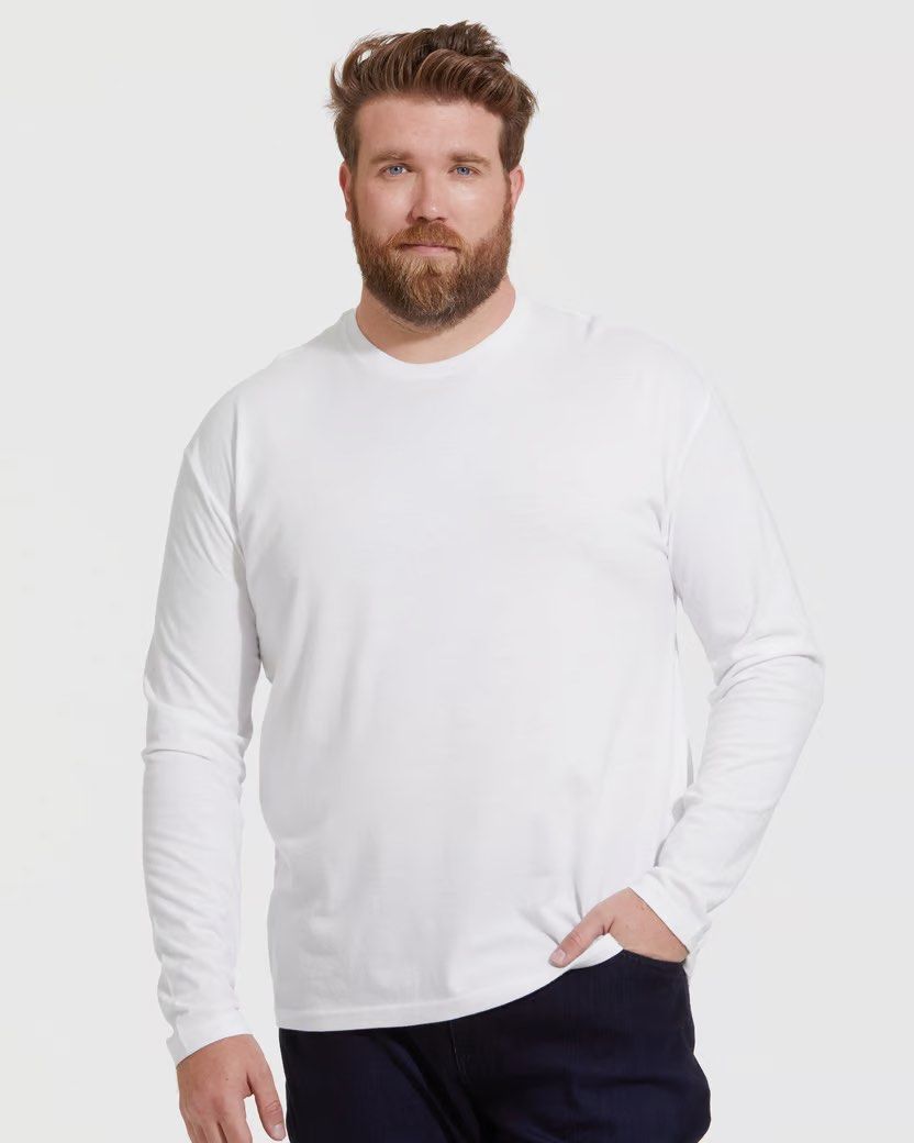 White crew neck mens outlet