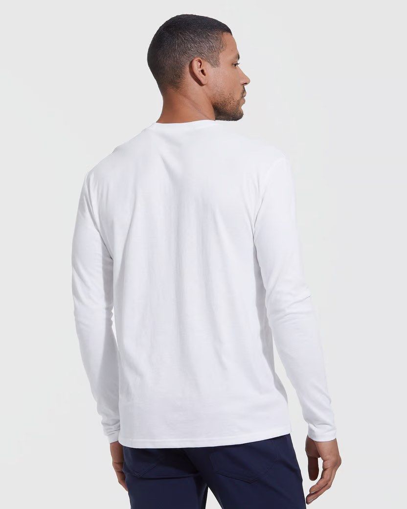 White crew discount neck mens