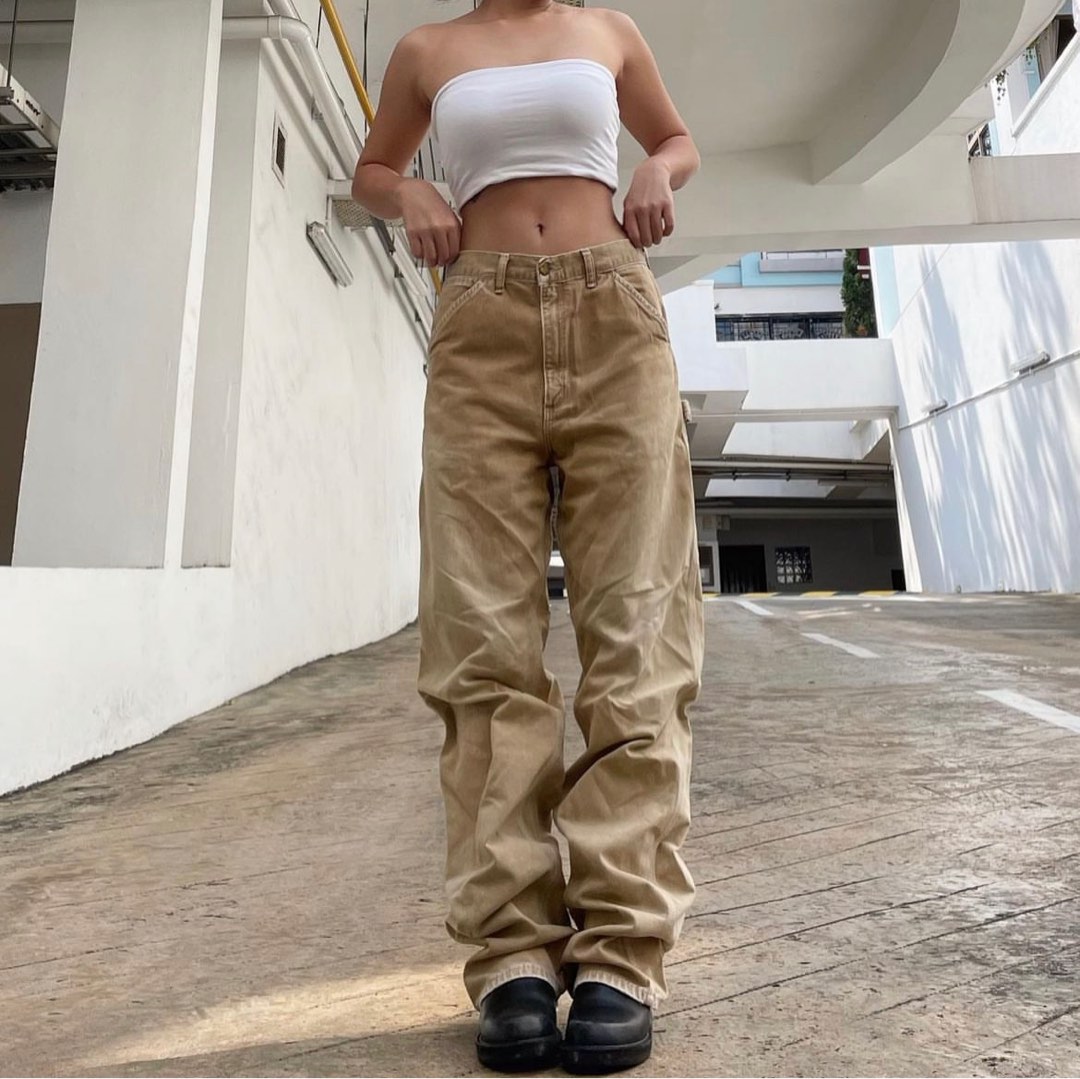 true vintage carhartt pants Women s Fashion Bottoms Jeans