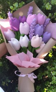 Tulips Crochet Bouquets