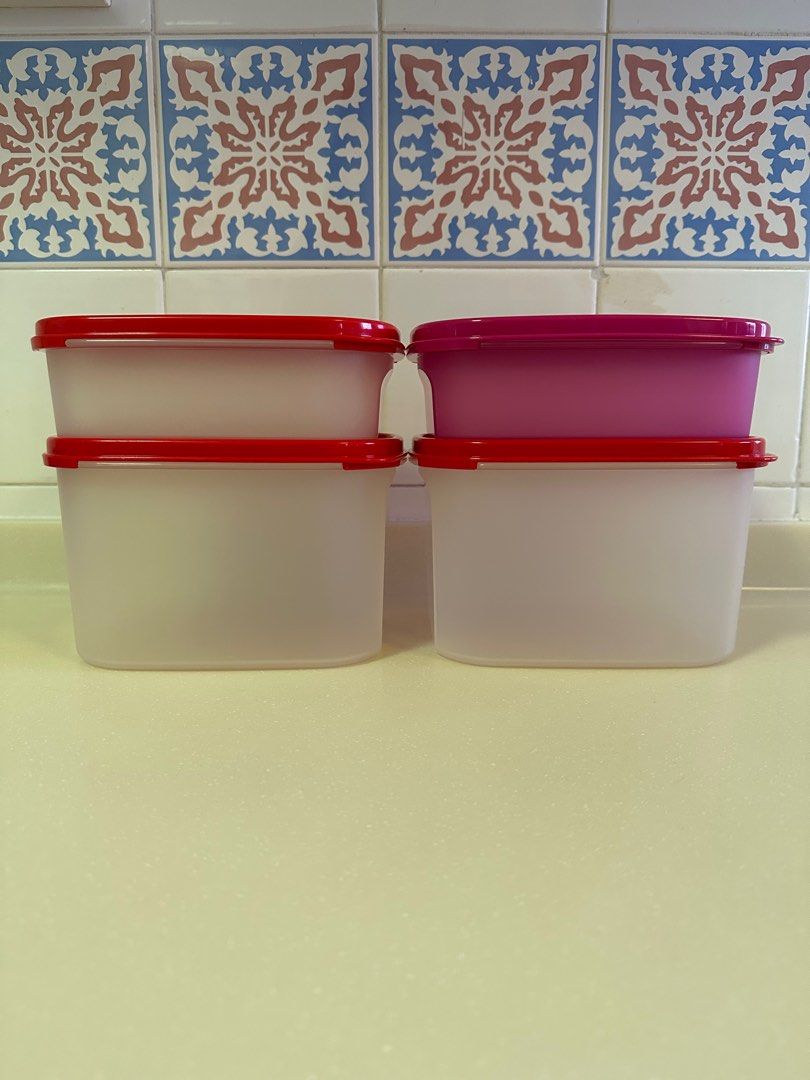  Tupperware Brand Modular Mates Rectangular Set - 4 Dry