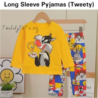 Tweety Kids Pyjamas Unisex | Children long sleeve pyjamas | Cotton material INSTOCKS | Children's Day