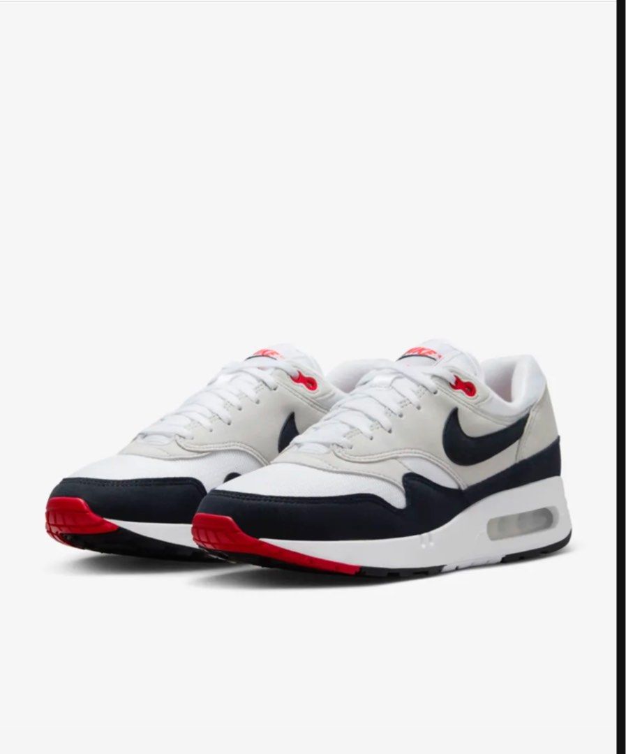 Nike air max 1 top black red