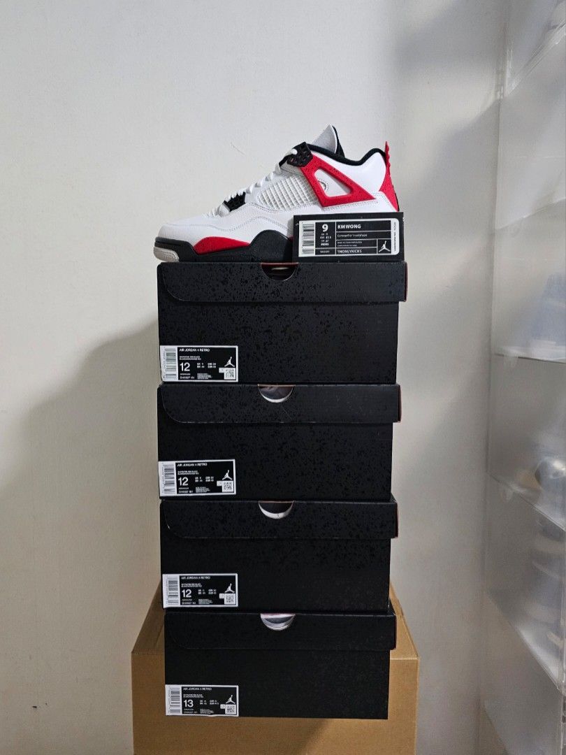 air jordan 4 fire red box