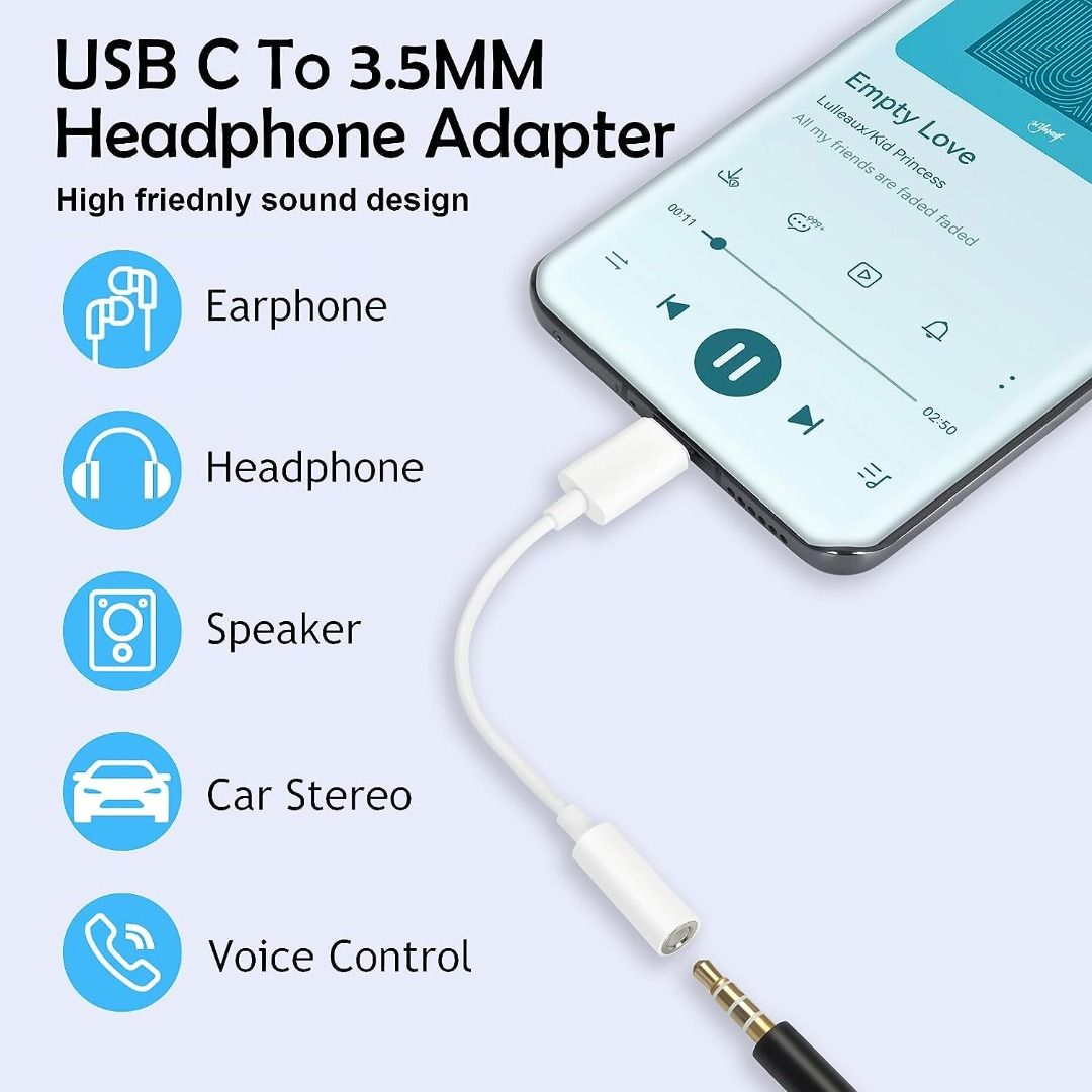 USB C Headphone Adapter, iPad Pro Headphone Splitter 3 in 1 USB C to Dual  3.5mm Aux Audio Jack with Type-c Fast Charging Port, USB-C Headphone Jack  Splitter for Pixel XL/iPad Pro/Air/Galaxy 