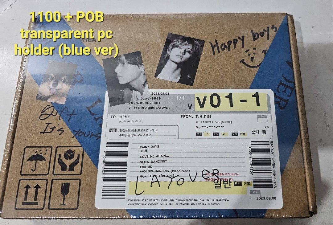 V LAYOVER ALBUM (Blue Version) sealed onhand, Hobbies & Toys, Memorabilia & Collectibles, K-Wave ...