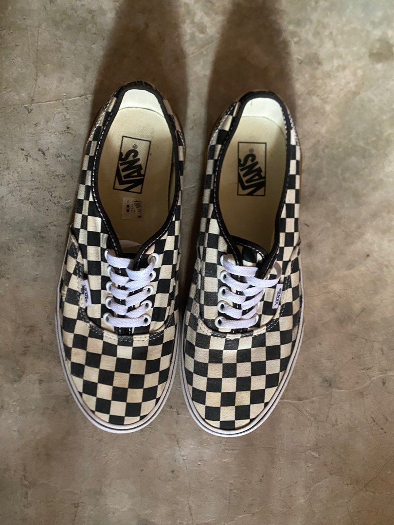 Black and silver checkerboard sales vans