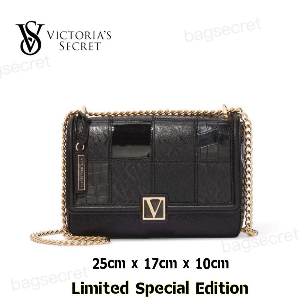 Victoria Secret Top Zip Crossbody Bag Limited Edition Midnight