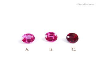 Vintage 80s Loose Pink Ruby? Gemstones, price per piece