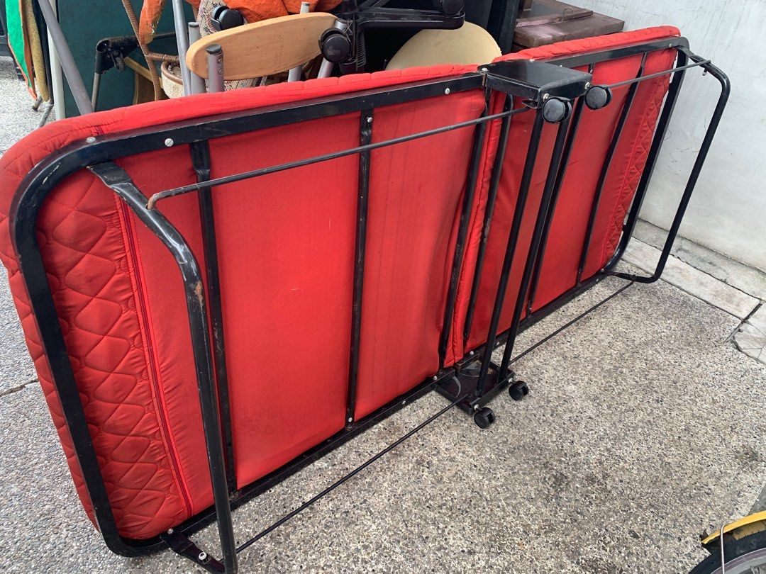 Vintage folding bed with wheels pre loved furniture home living