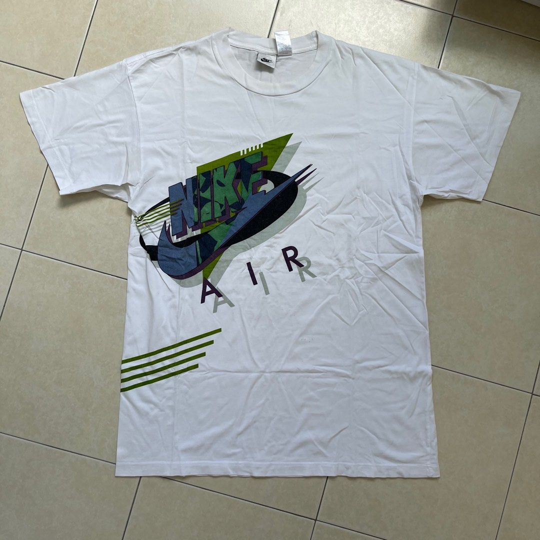 Vintage Nike Graphic Side Wrap Tee Shirt Men s Fashion Tops Sets Tshirts Polo Shirts on Carousell