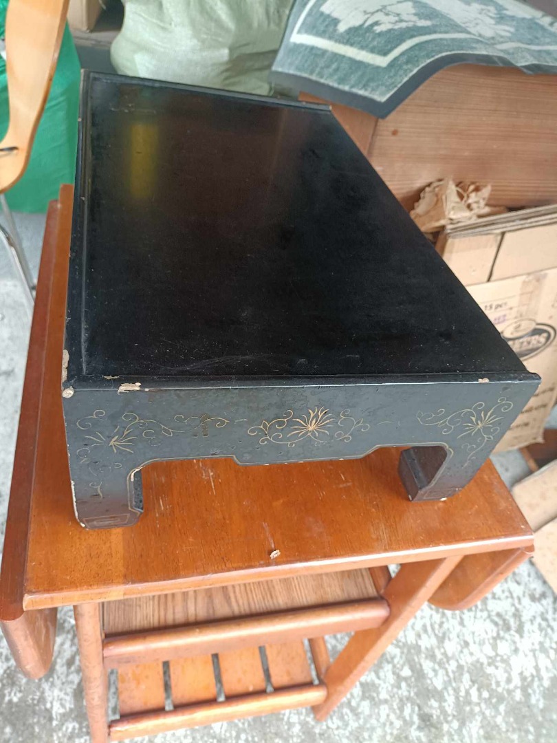 vintage wooden serving tray japan surplus, Furniture & Home Living