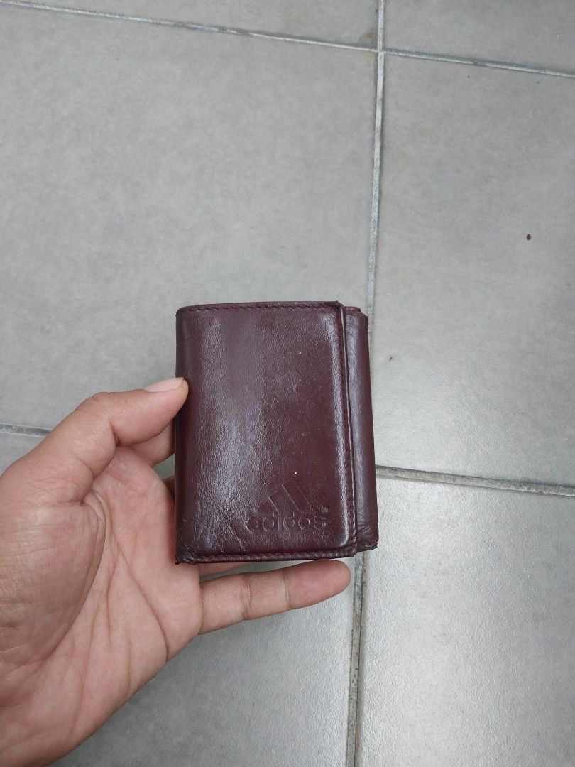 Adidas brown store men's wallet