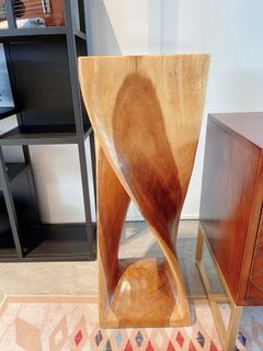 Solid Wooden flower stand console for vase decorative