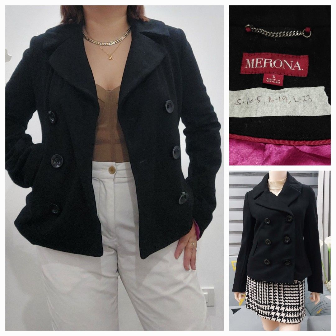 Merona women's wool coat cheap