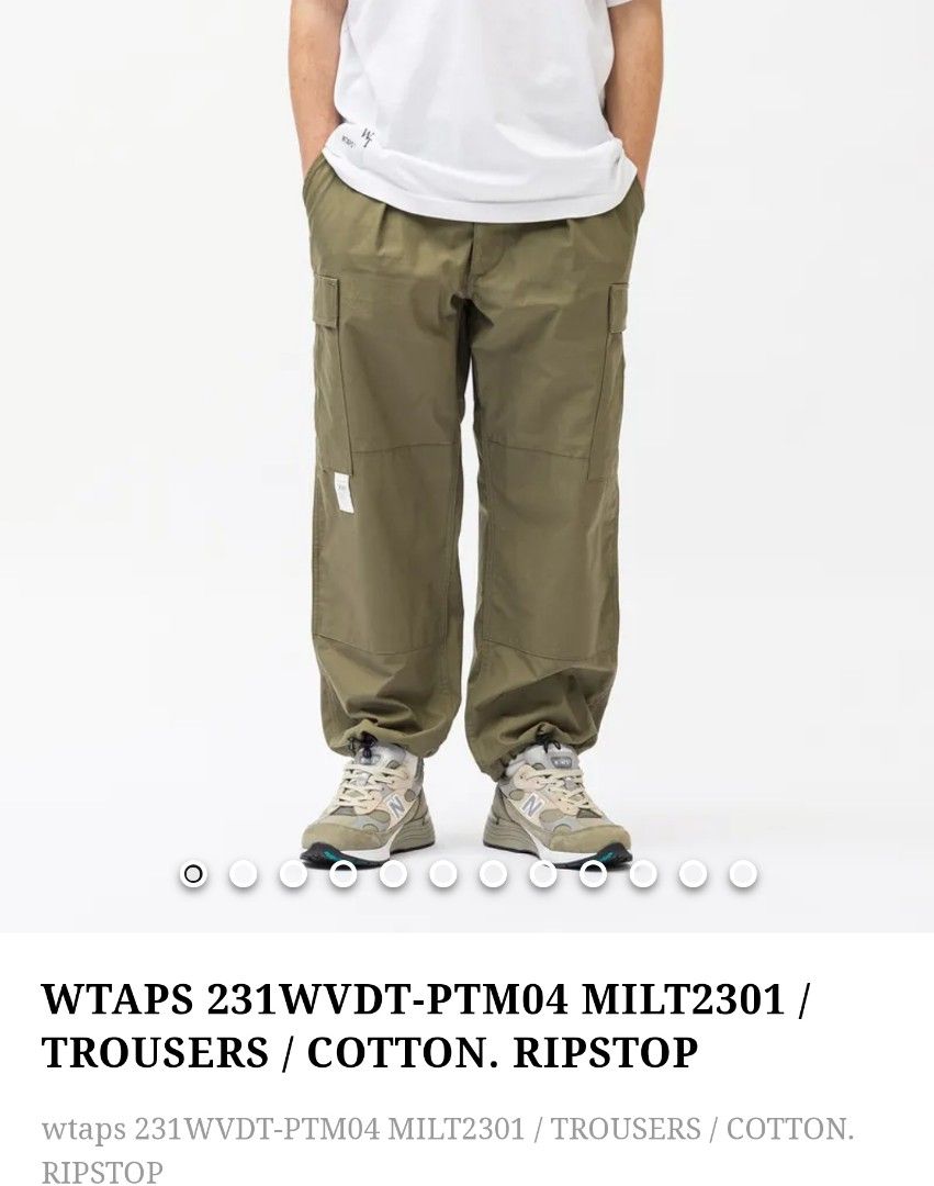 WTAPS MILT 2301 TROUSERS COTTON RIPSTOP-