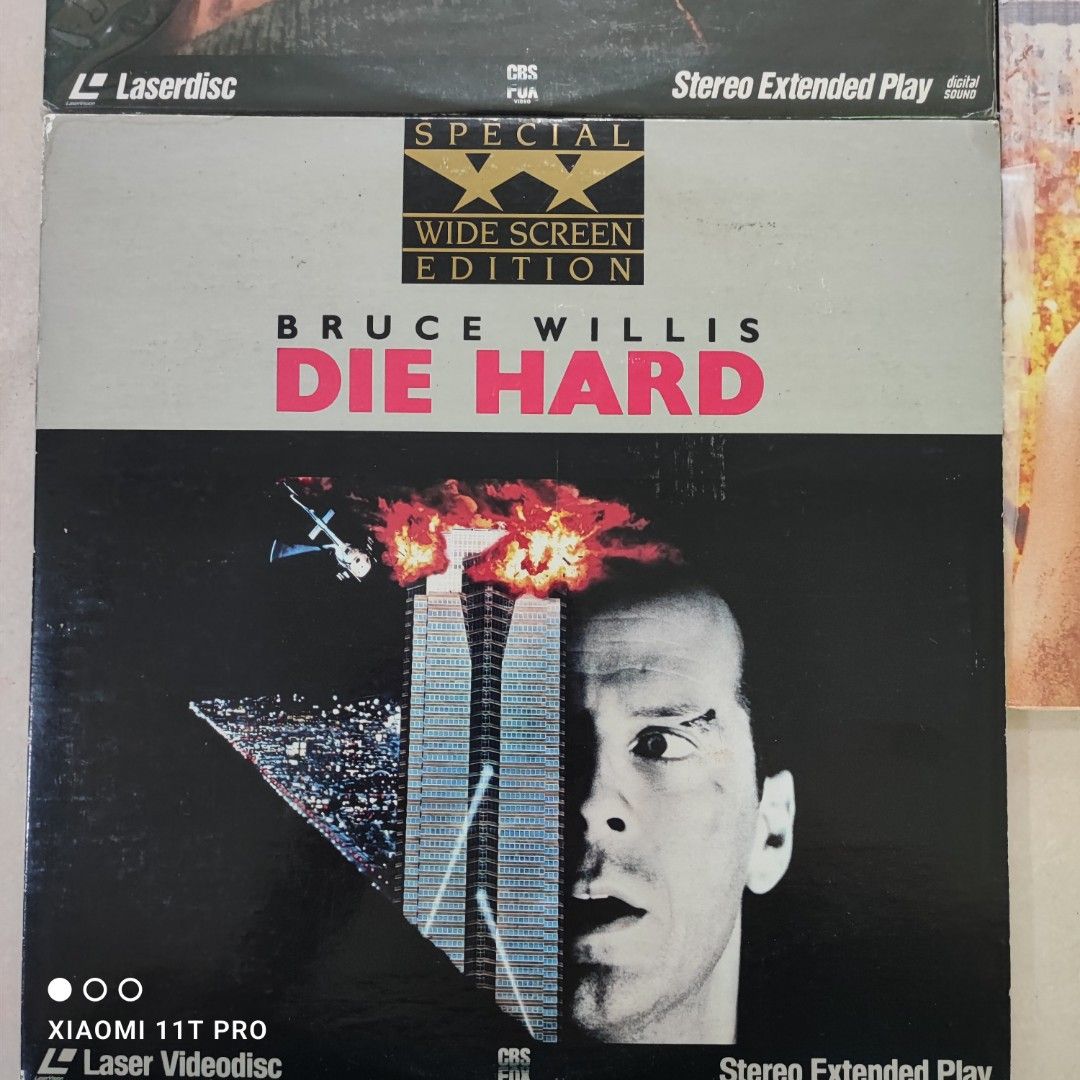 LD 鐳射影碟Die Hard + Die Hard 2 + Die Hard 3 LD 共三輯＃保存良好