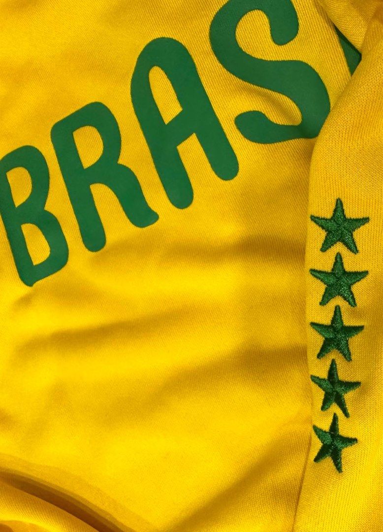 Y2K Brazil Zip Up Jacket Yellow