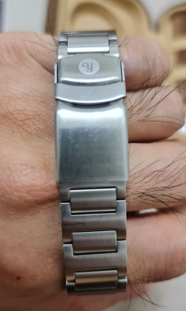 Bracciale Orologio 19 Mm Acciaio – Collegamenti A H Per Seiko 5, 6139, Yema Flygraf, Sous Marine E Affini