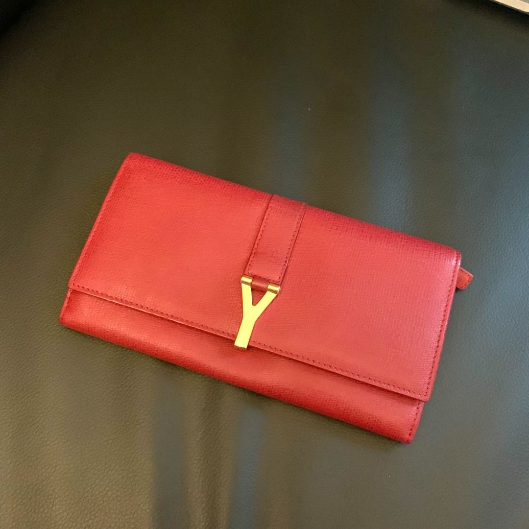 YSL Cardholder Red, Women's Fashion, Bags & Wallets, Wallets & Card holders  on Carousell