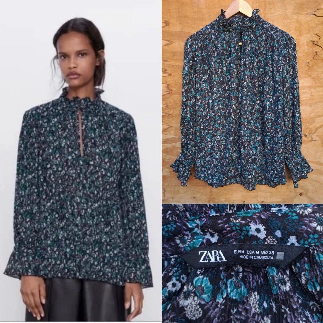 Zara chiffon top store