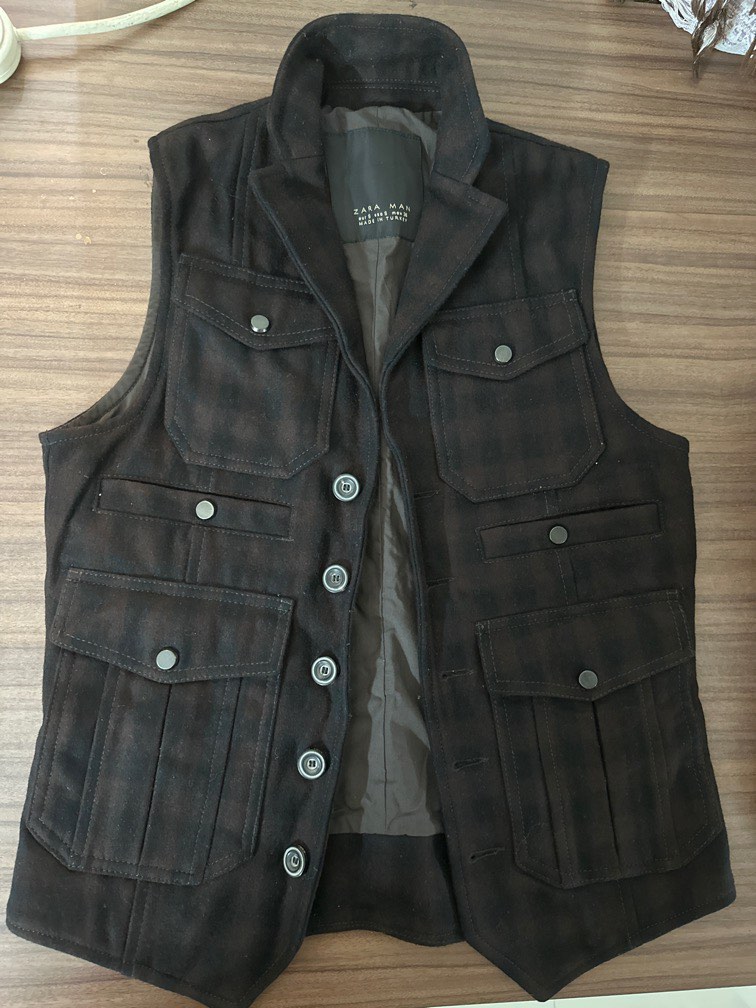 mens zara vest