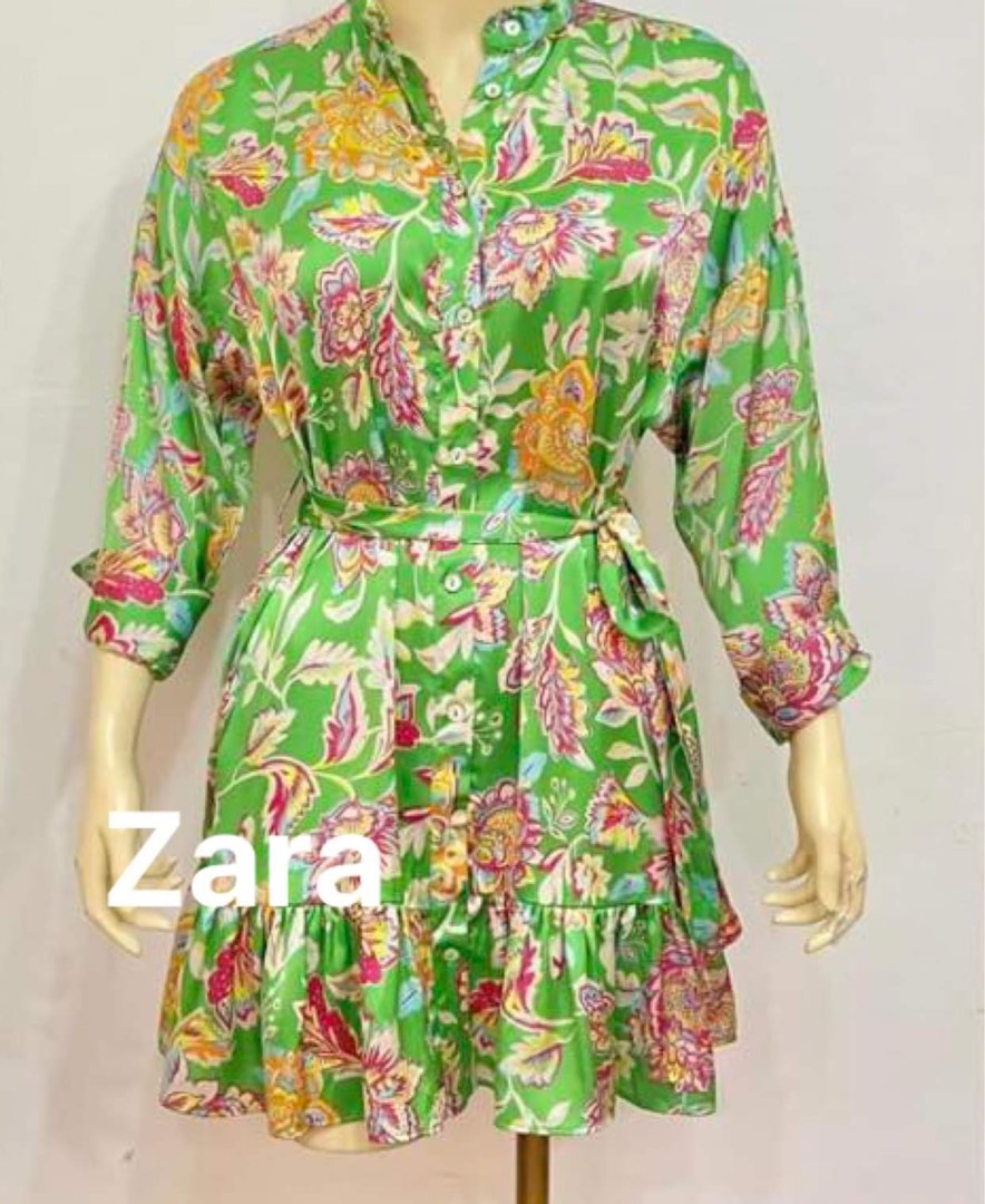 Zara silk longsleeve dress, Women's Fashion, Dresses & Sets, Dresses on