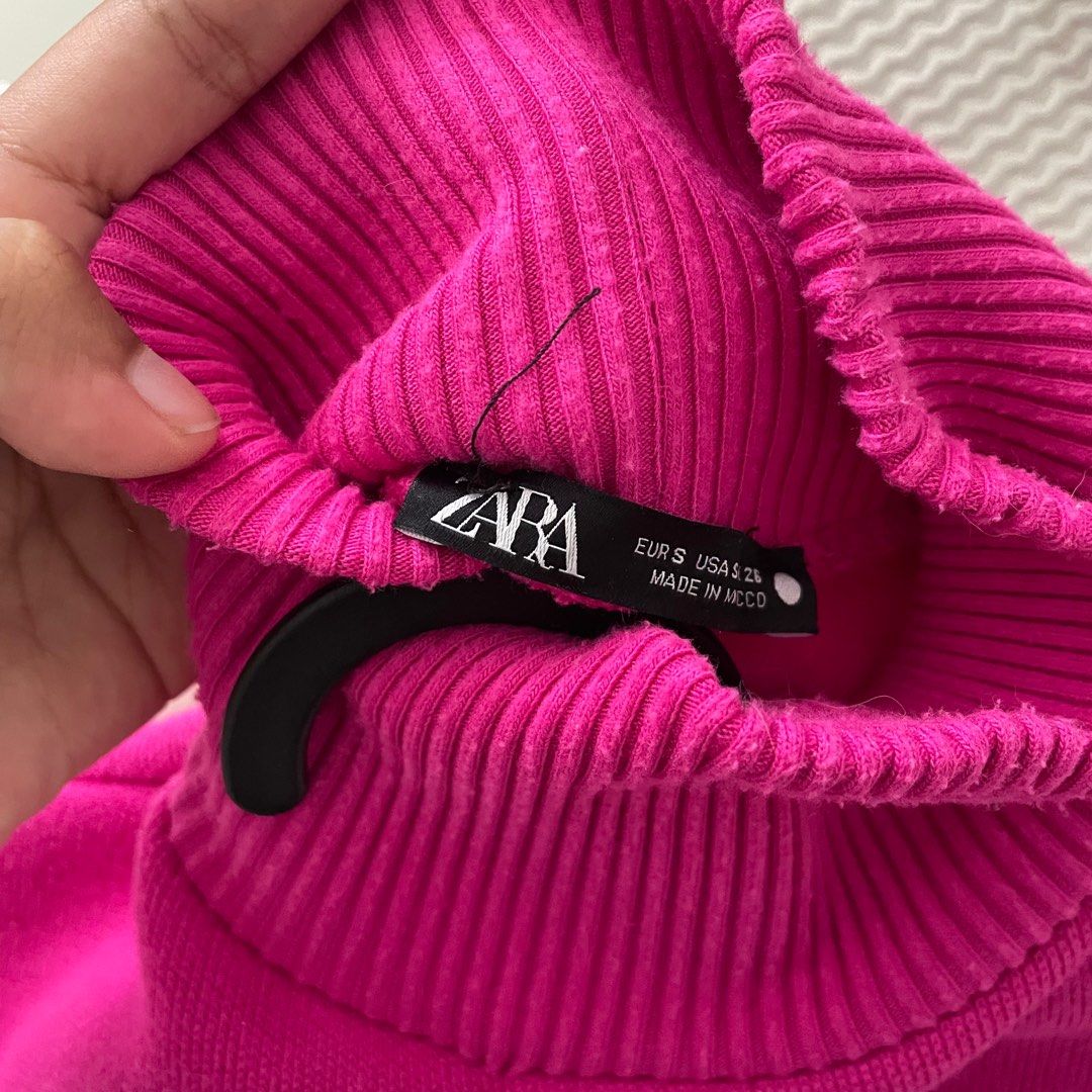 Hot pink hotsell turtleneck zara