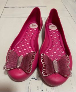 Zaxy pink butterfly shoes for girls