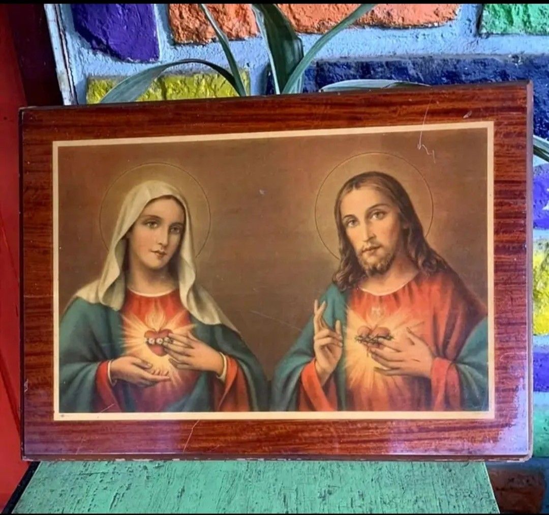 1960s N.G. BASEVI IMMACULATE HEART OF MARY & SACRED HEART OF JESUS ...
